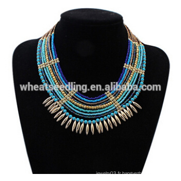 Dernière conception style bohémien énigmes collier bijoux collier